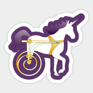 Unicorn On Wheels Sticker